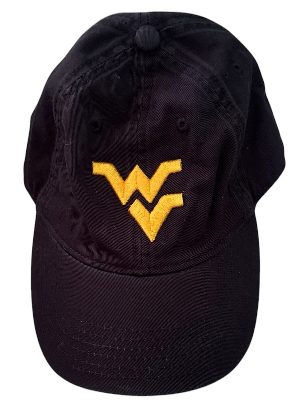 West Virginia Mountaineers Hat Cap Strap Back Navy Dad Baseball Adjustable WVU